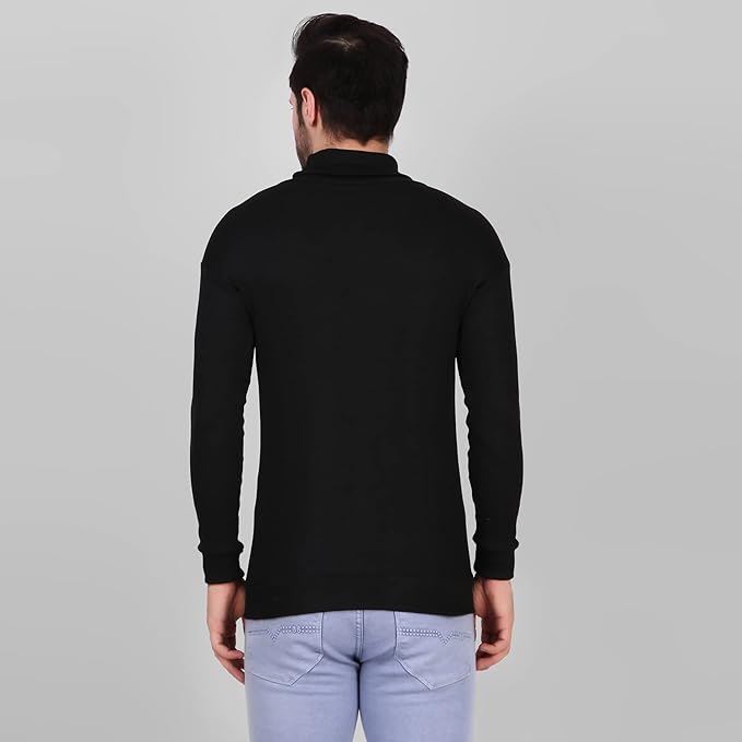 Black High Neck for Men's