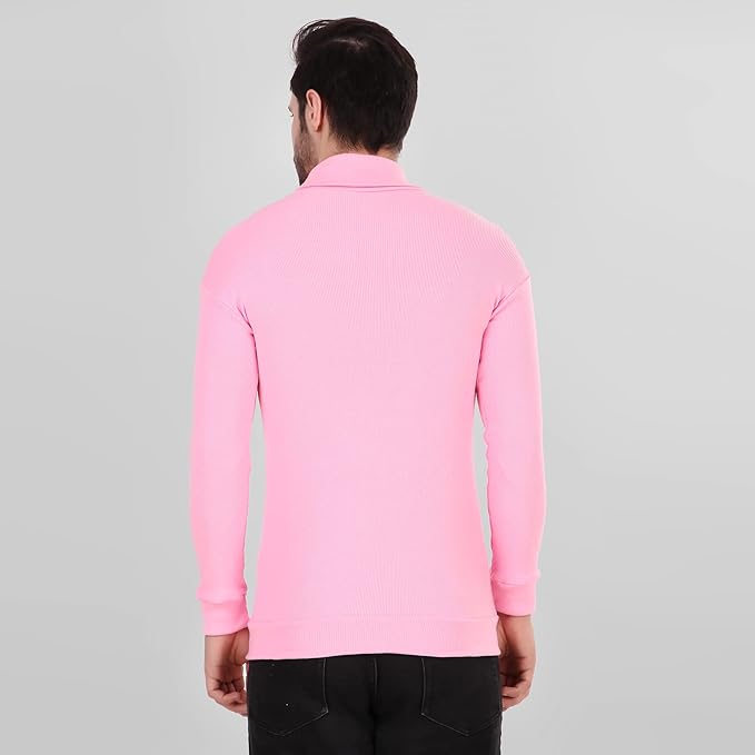 Pink High Neck for Men's