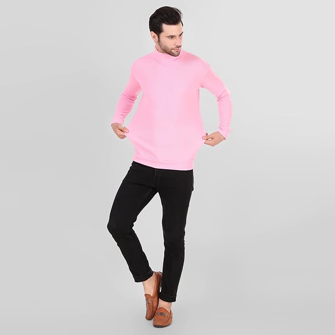 Pink High Neck for Men's