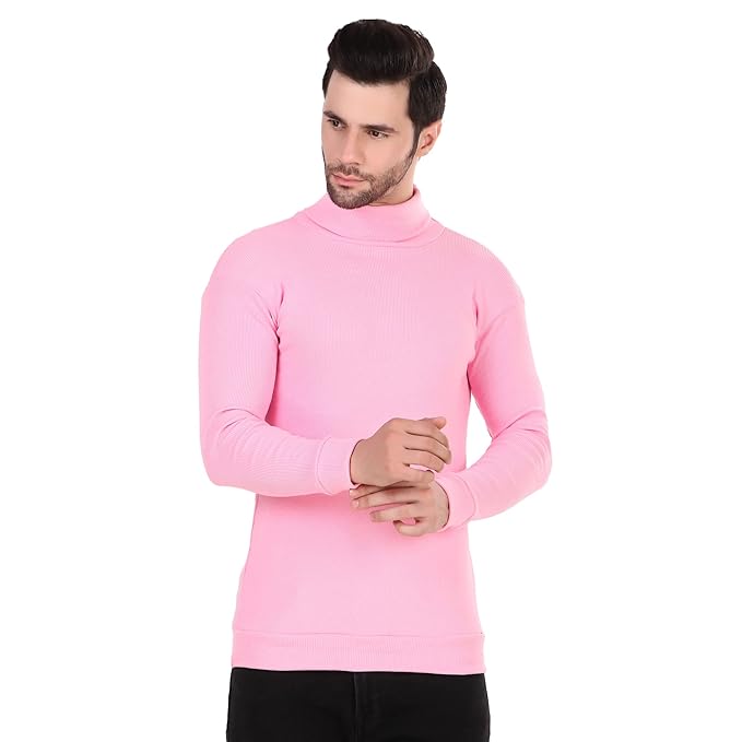 Pink High Neck for Men's