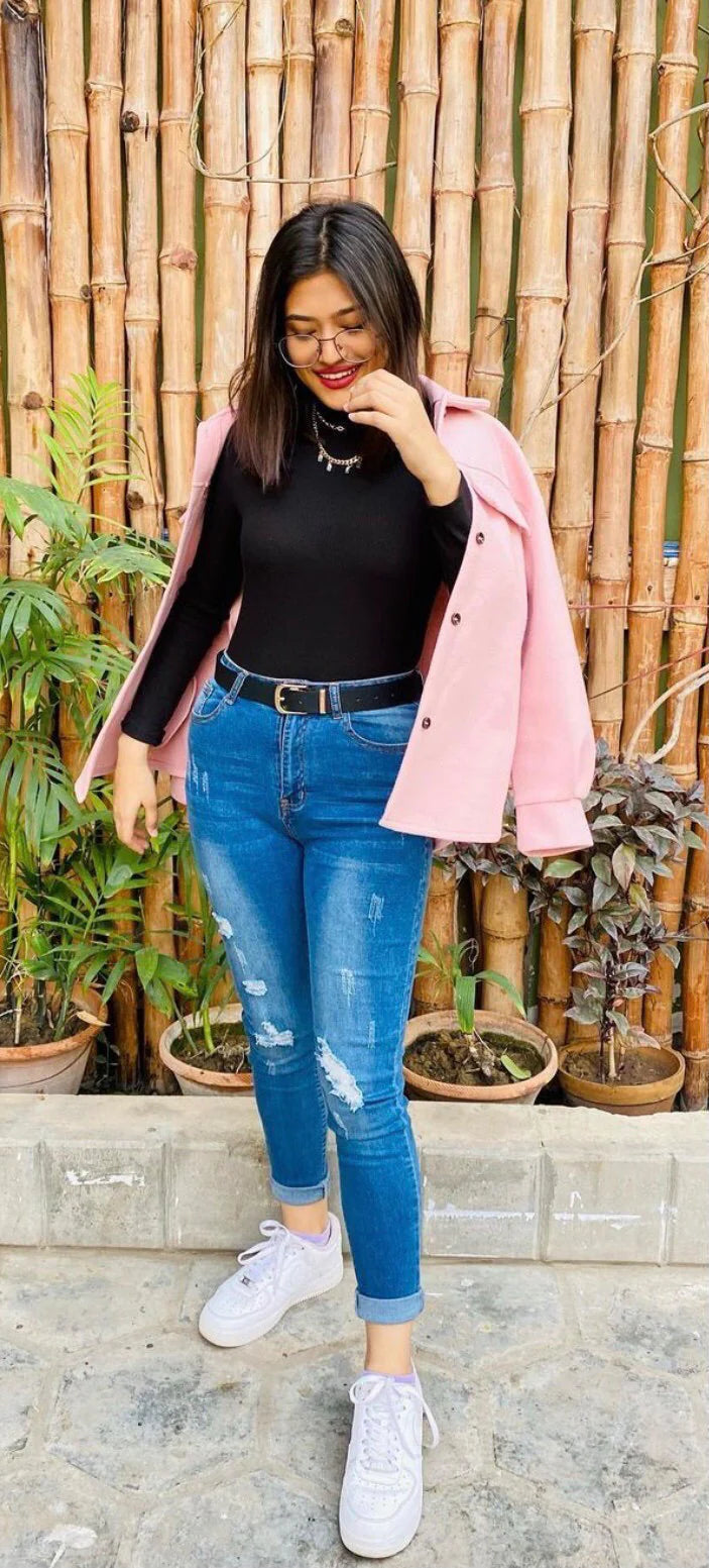 Black High Neck for Women's