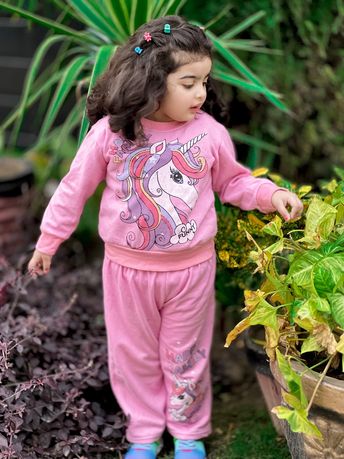 Happy Family Printed Fleece Winter Suit For Kids