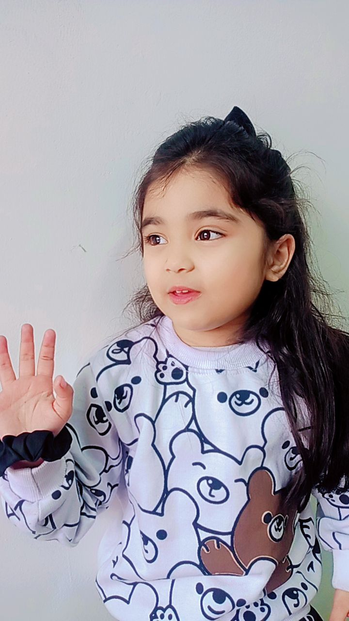 White Bears Print Sweatshirt With Trouser For Kids (2 Piece)