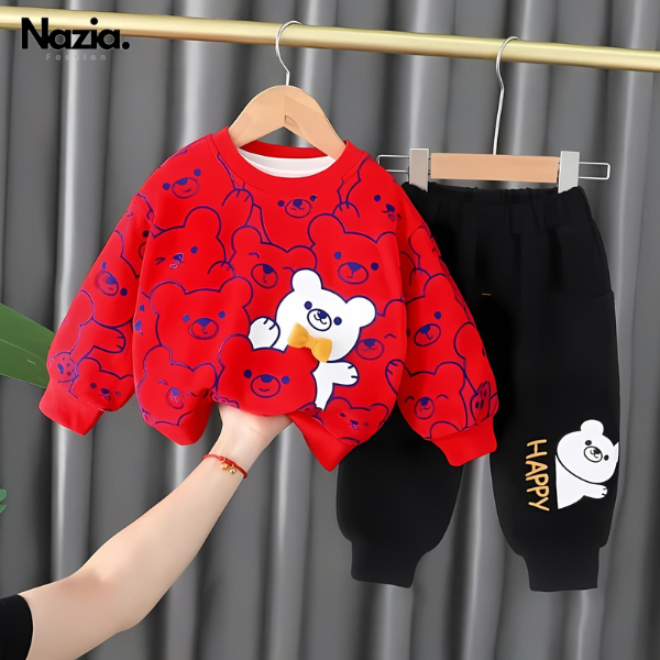 Bear Kid Sweatshirt Blue-Grey