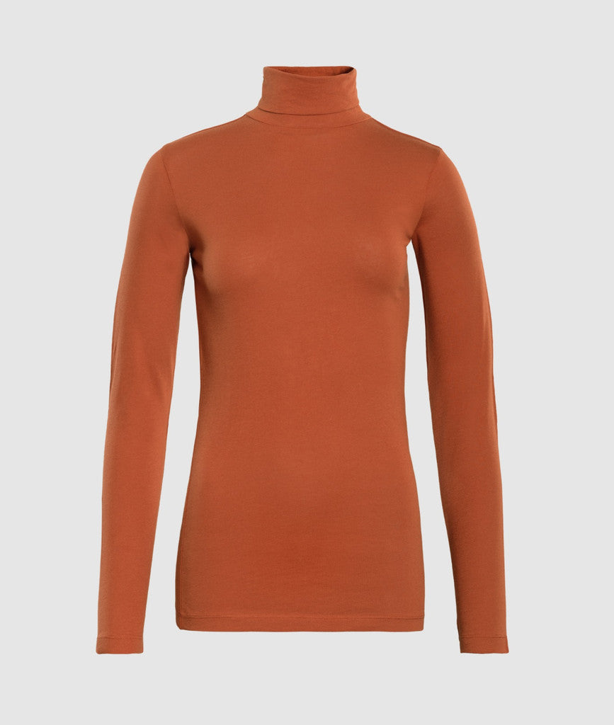 Orange High Neck for Women's
