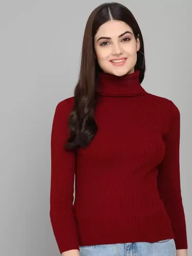 Maroon High Neck for Women's