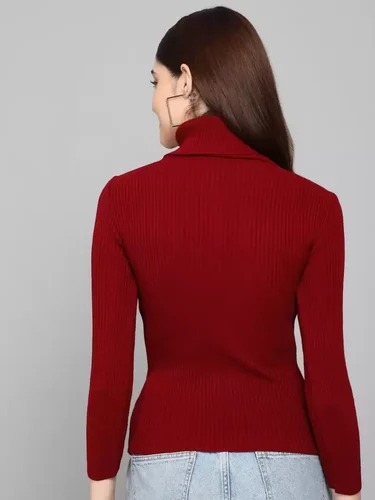 Maroon High Neck for Women's