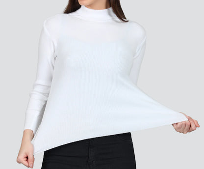 White High Neck for Women's