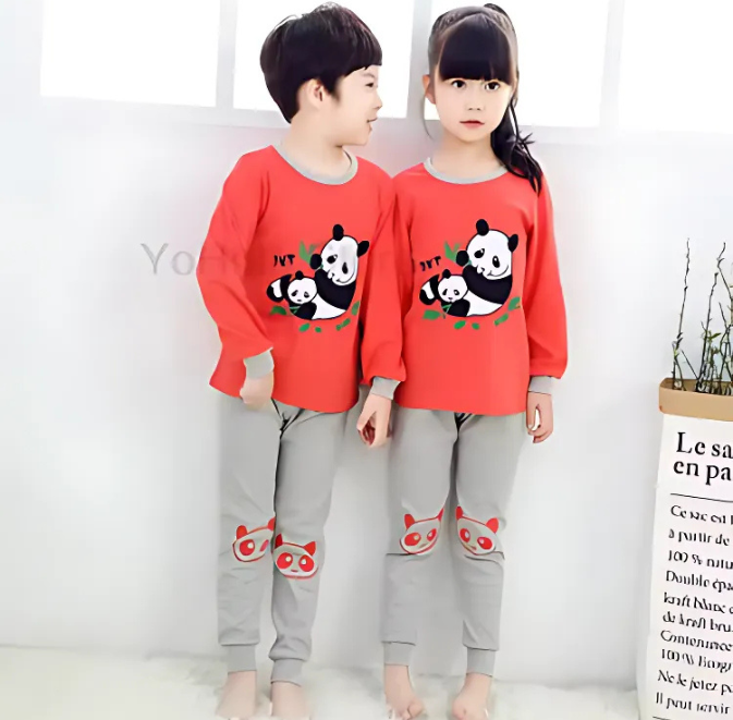 Red Panda Printed Kids Wear (Each)