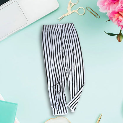 White lining Printed Soft Cotton Pajama For Women