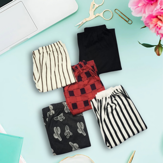 Pack Of Five Soft Cotton Pajama For Woman S.W.B.C.W (Set 110 )