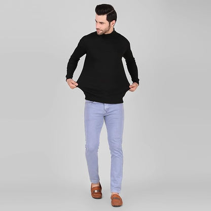 Black High Neck for Men's