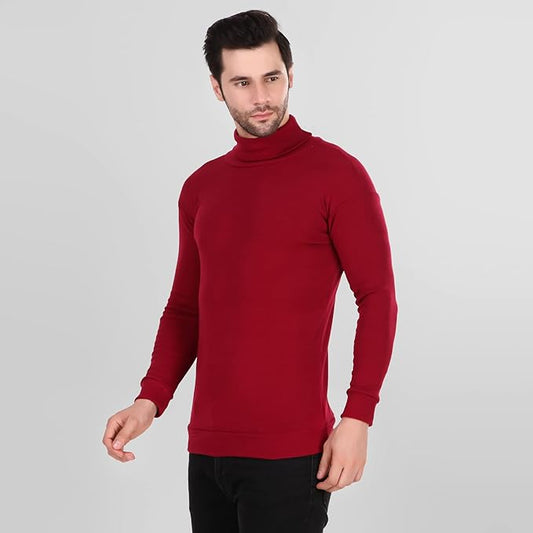 Maroon High Neck for Men's