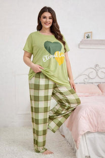 Eternal Love Half-Sleeves Printed Night Suit