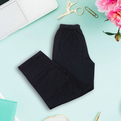 Simple Black Soft Cotton Pajama For Women