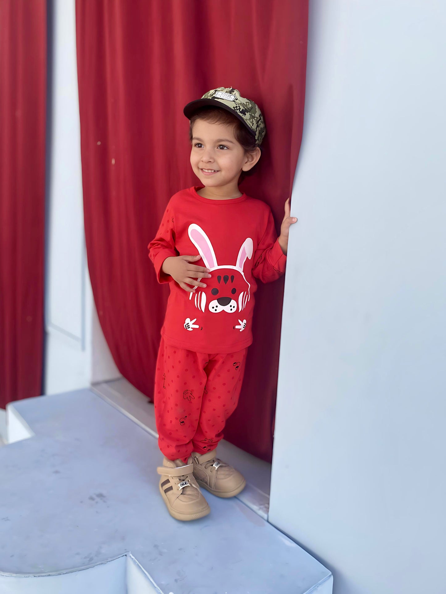 Red Rabbit Printed Kids Wear (Each)