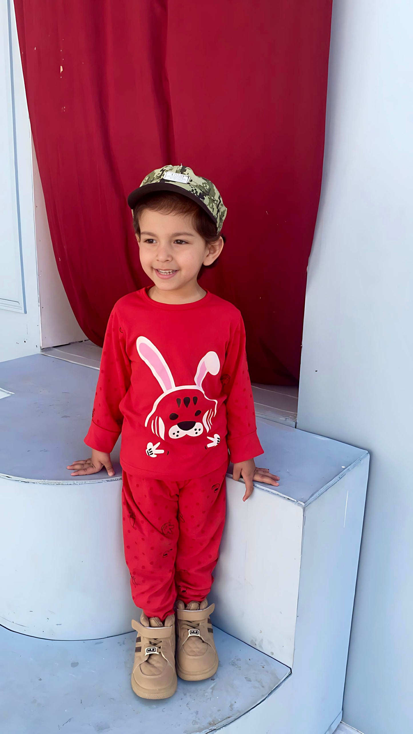 Red Rabbit Printed Kids Wear (Each)