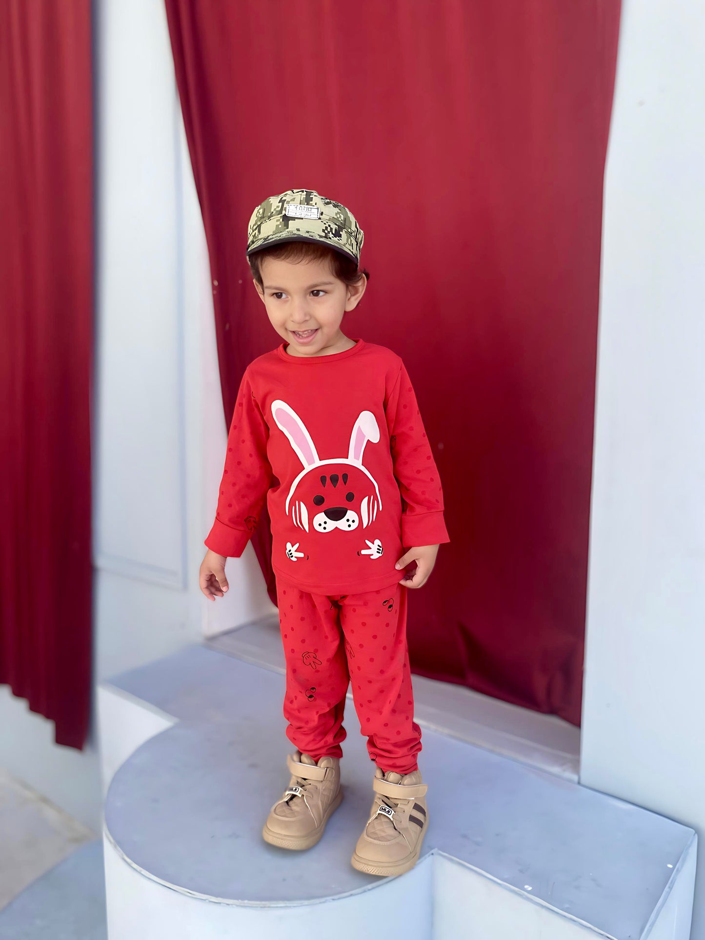 Red Rabbit Printed Kids Wear (Each)