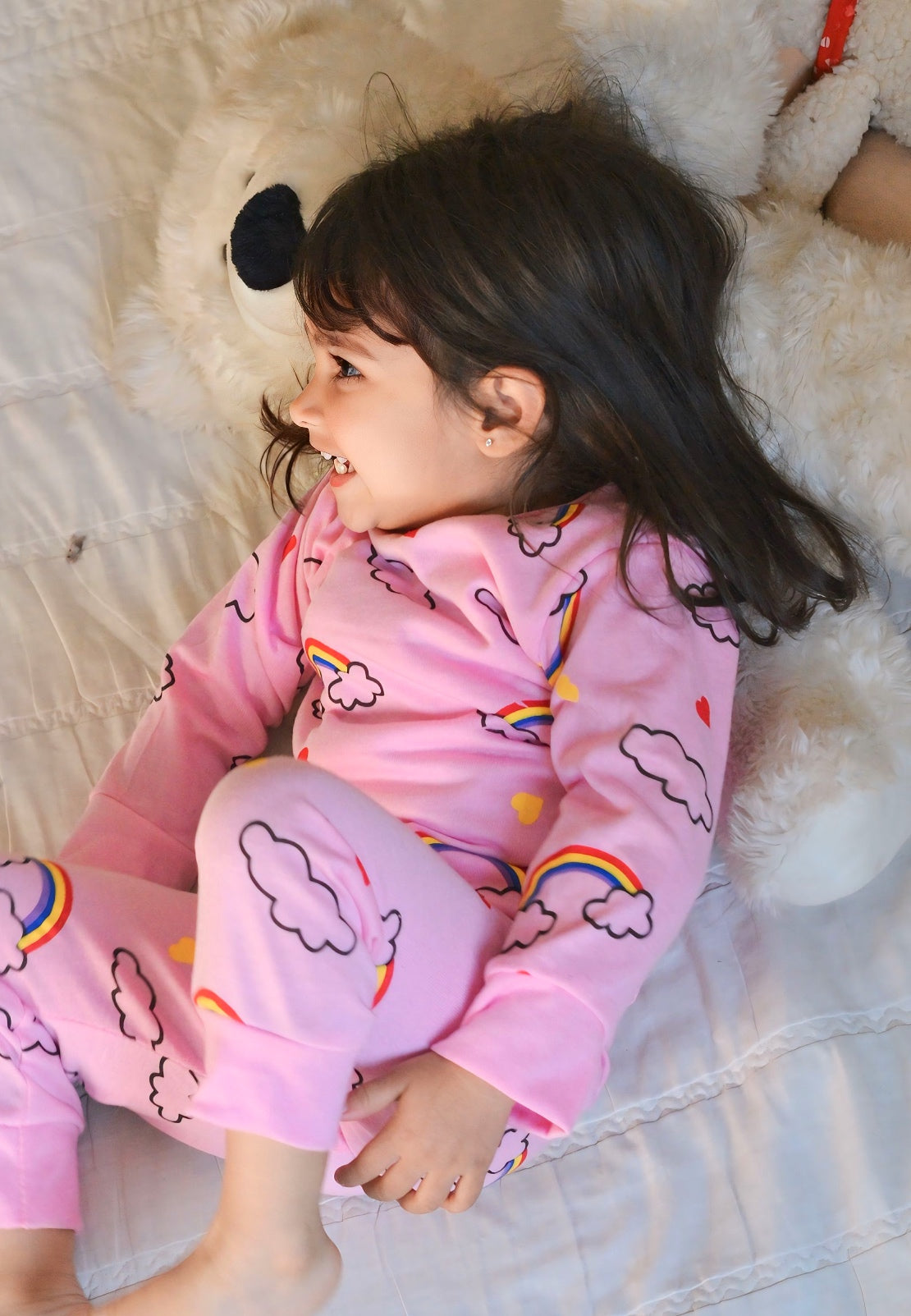 Pink Raimbow Printed Kids Wear (Each)