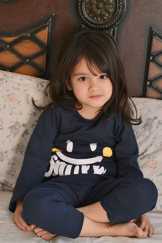 Smiley Navy Blue Kids Wear (Each)