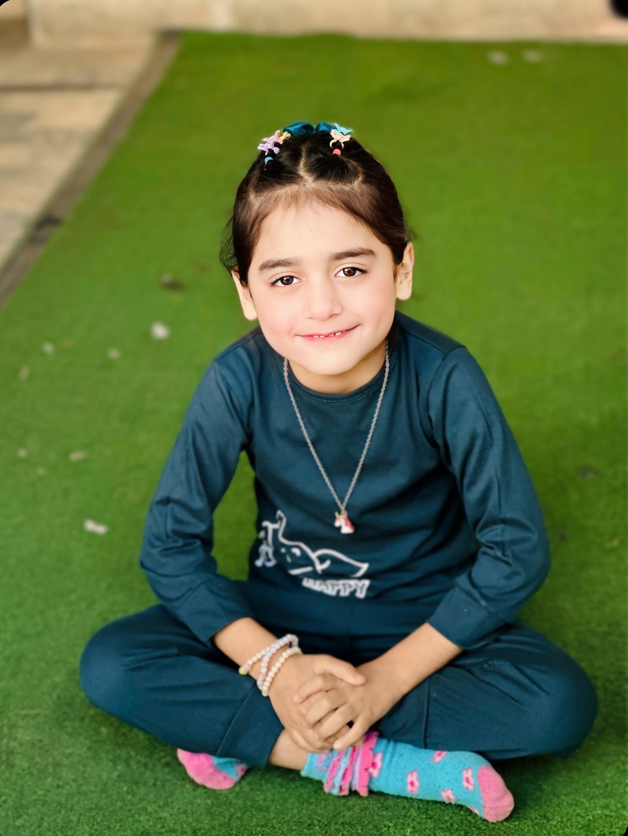 Green Happy Cow Printed Kids Wear (Each)