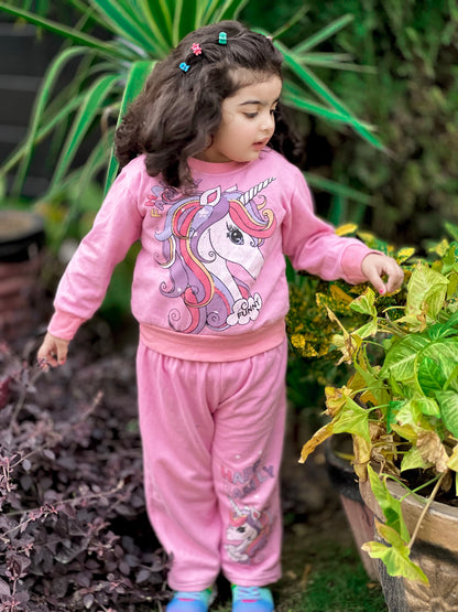 Happy Family Printed Fleece Winter Suit For Kids