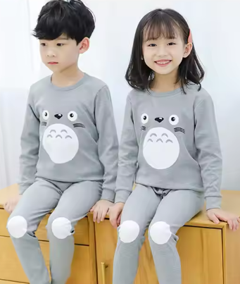 Grey Penguin Printed Kids Wear (Each)