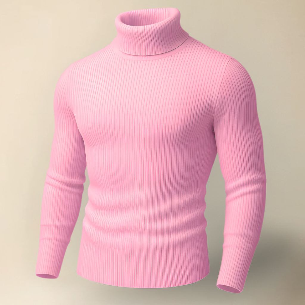 Pink High Neck for Men's