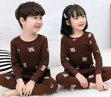 Brown Panda Printed Kids Wear (Each)