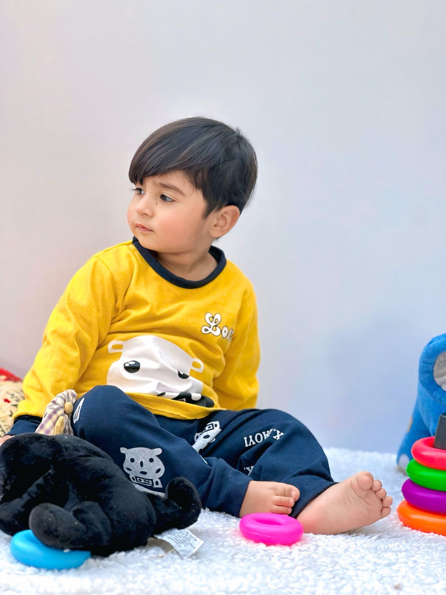 Yellow Love Printed Kids Wear (Each)