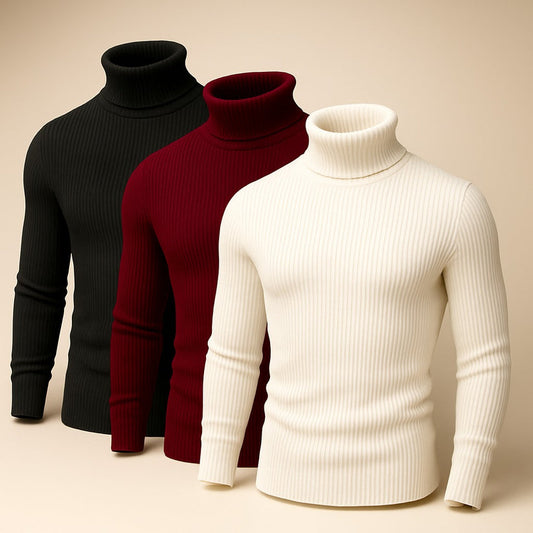Pack Of 3 Basic High Neck